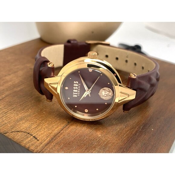 Versus by Versace Women's Watch VSPVN0520 Forlanini Rose Gold Burgundy Leather - Picture 8 of 14